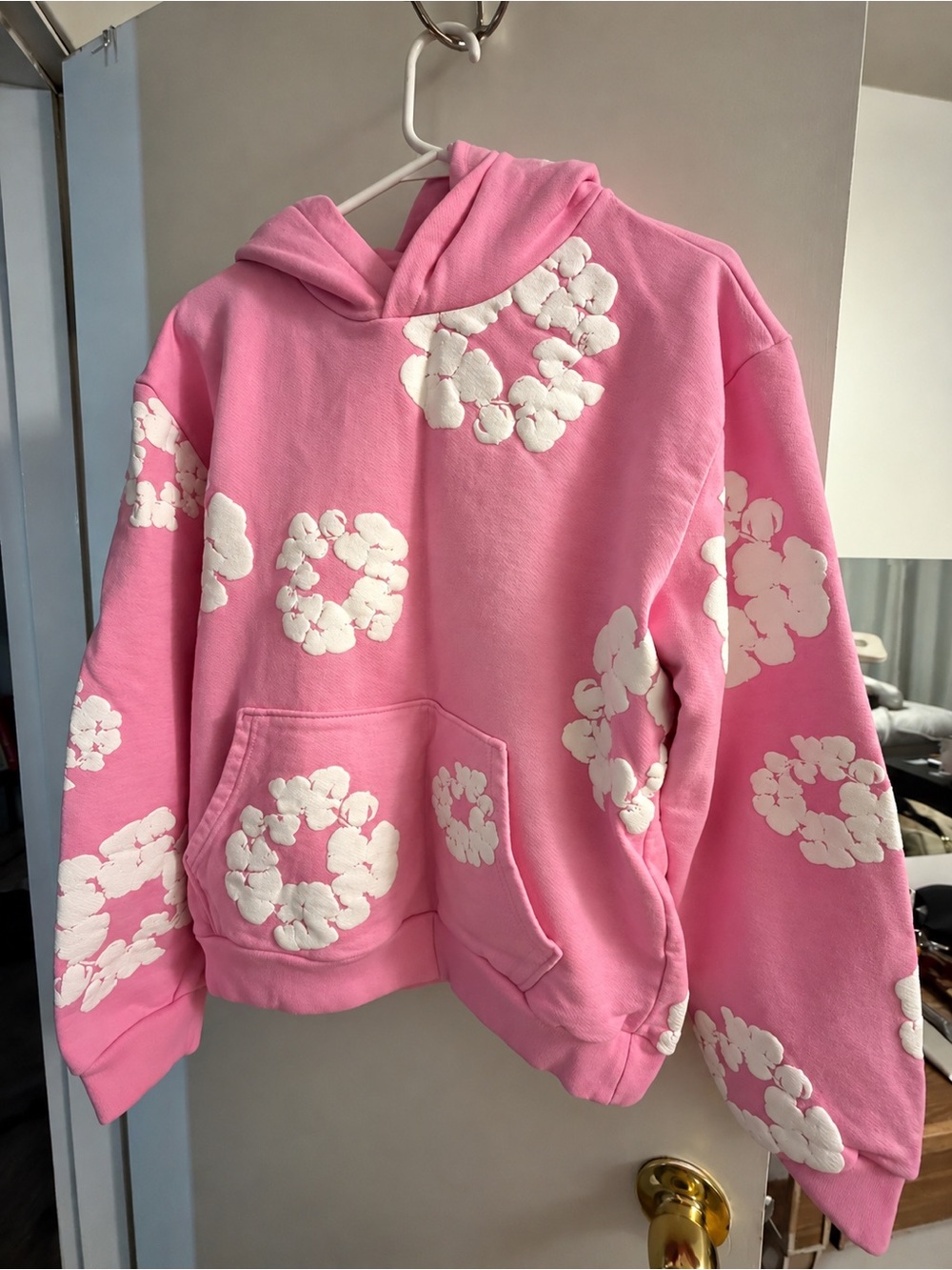Denim tears pink Hoodie Sweater